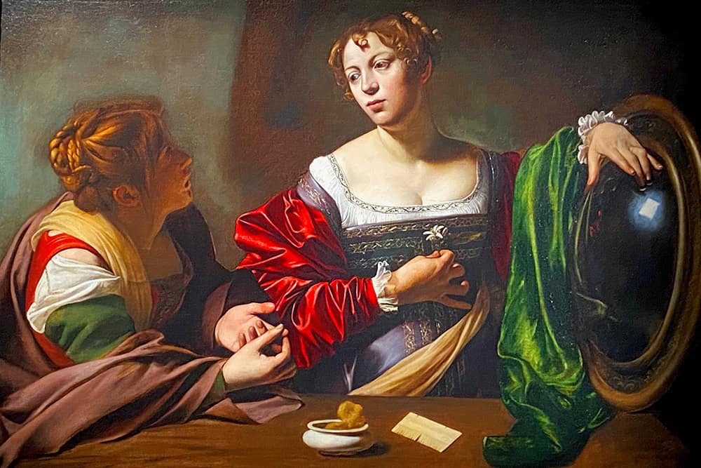 Dipinto di Caravaggio in mostra in un museo di Roma